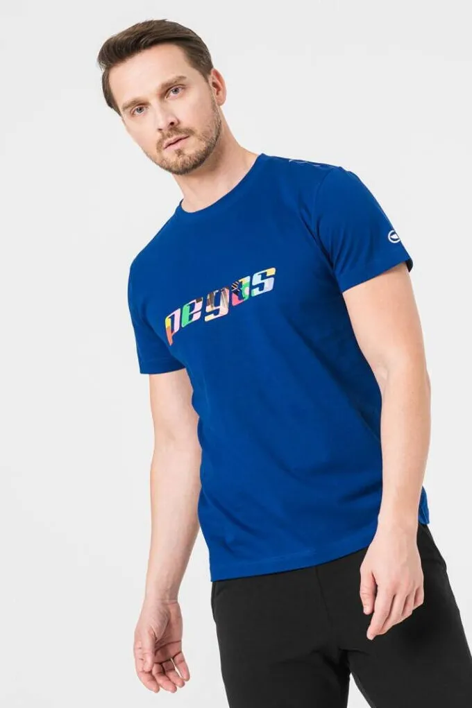 Pegas TRICOU  LOGO MULTICOLOR BARBATI   ROYAL