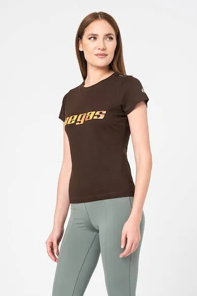 Pegas TRICOU  LOGO ORANGE FEMEI COFFEE-XS