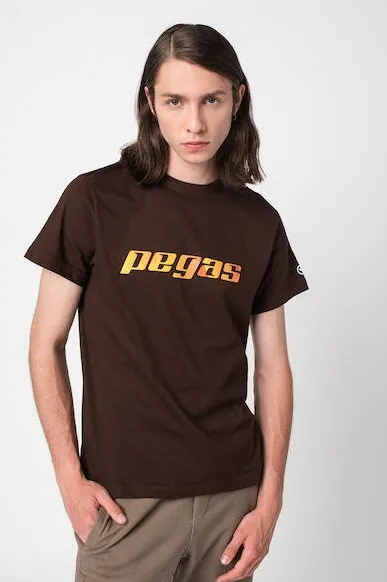 Pegas TRICOU  LOGO ORANGE BARBATI   COFFEE-M