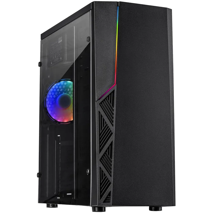 Carcasa PC Inter-Tech Gaming B-02 120mm RGB,LED-Streifen
