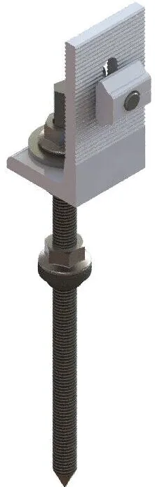 Kinsend Metal roof with wooden beam L feet + Hanger Bolts Kits