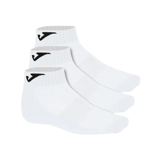 Joma Set 3 Perechi Sosete Ankle Alb 39-42