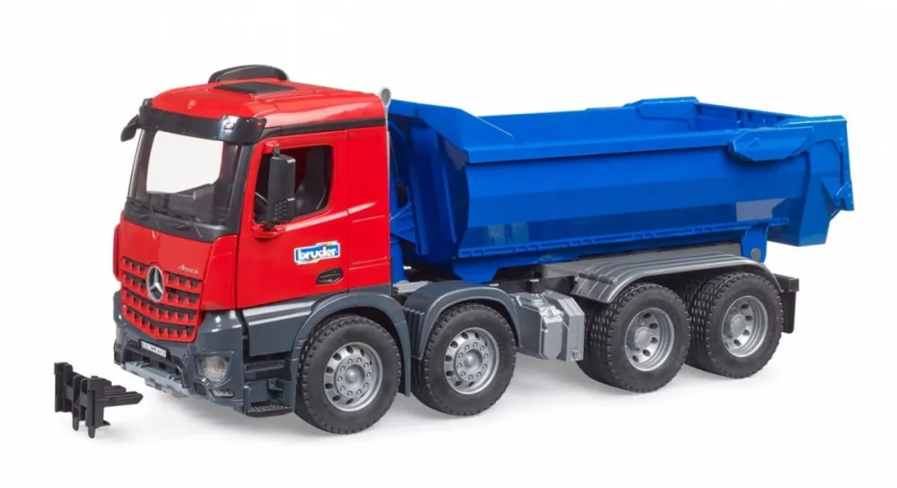 Masinuta BRUDER Dump track Arocs blue