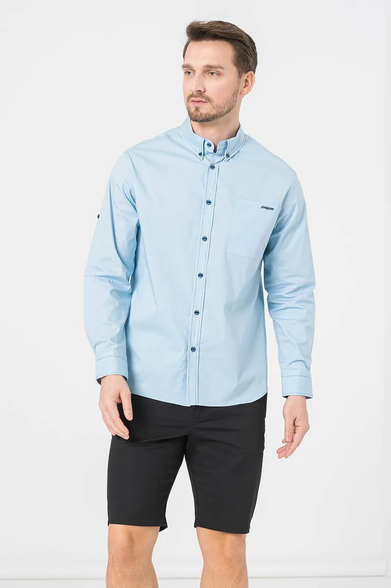 Pegas Camasa Casual Barbati Light Blue L