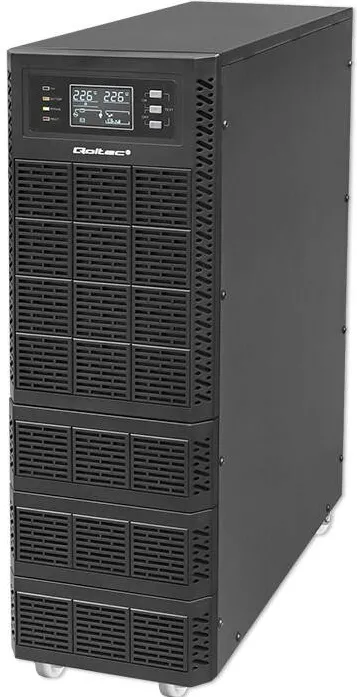 UPS QOLTEC 52284  10kVA  10000W  Power factor 1.0  LCD  EPO  USB  On-line