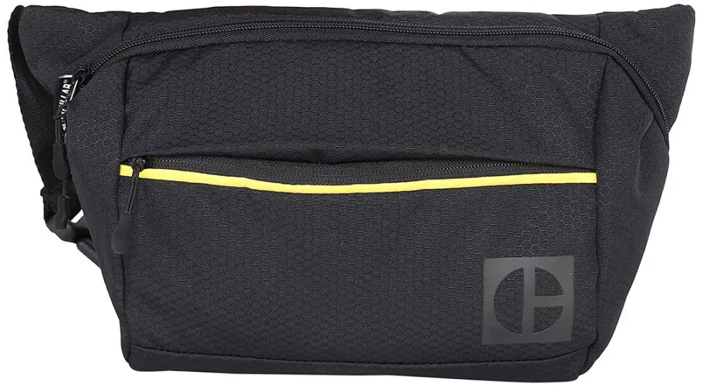 Caterpillar Borseta Code - Hex Parkour, material 420D hexagonal, buzunar cu fermoar - negru