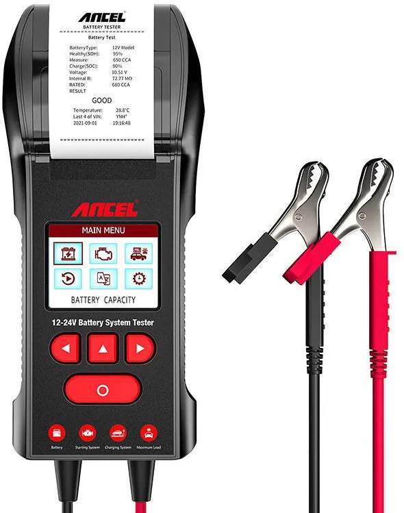 Ancel Tester baterie cu imprimanta BST600