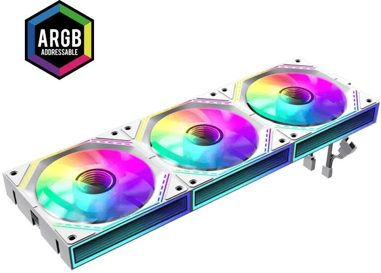 Gamemax FN12A-S3I White ARGB 120mm Three Fan Pack