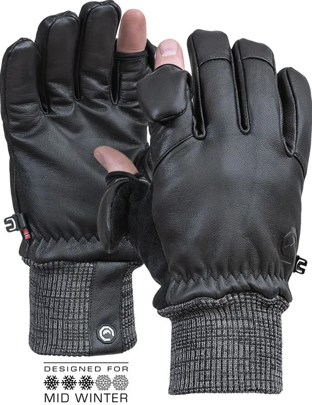 Vallerret Hatchet Leather Photography Glove Black XS