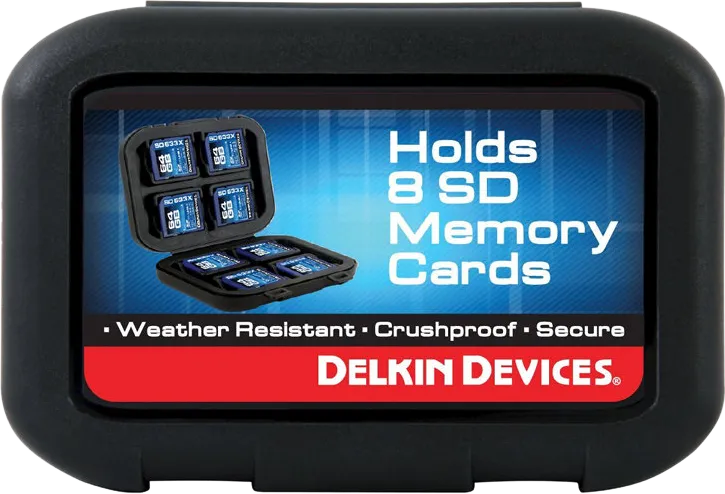 Rack DELKIN Delkin Weather Resistant Case for 8 SD cards