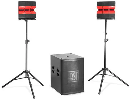 Boxe BST KIT 2.1 SUBWOOFER 18''/46CM + 2 SATELITI 4''/10CM 1200W RMS