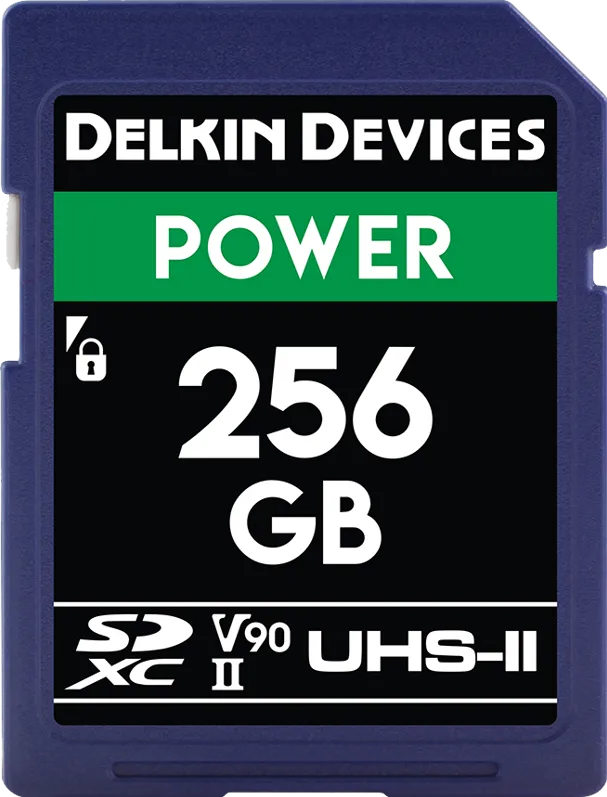 Card de Memorie DELKIN Delkin SDXC Power 2000X UHS-II U3 (V90) R300/W250 256GB