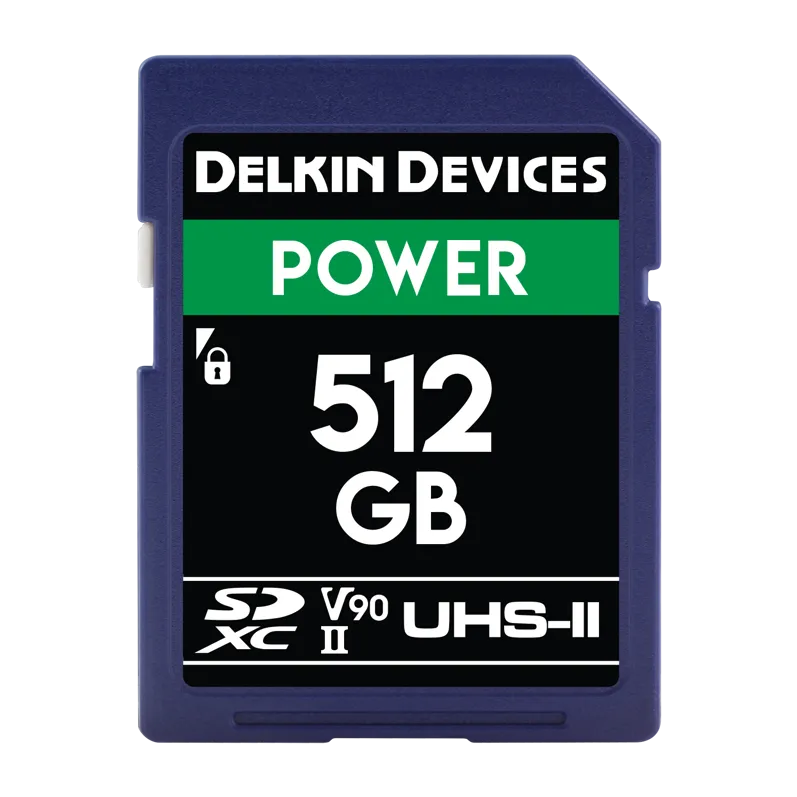 Card de Memorie DELKIN Delkin SDXC Power 2000X UHS-II U3 R300/W250 (V90) 512GB