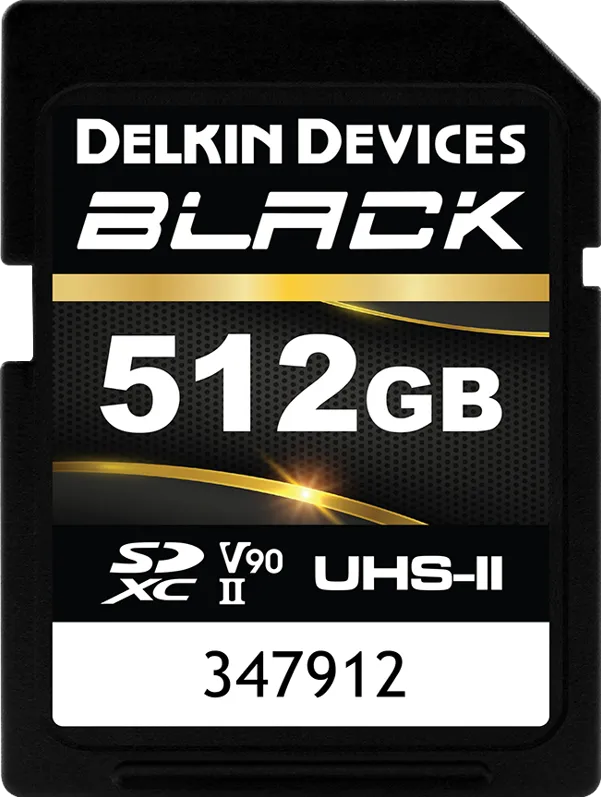 Card de Memorie DELKIN Delkin SDXC BLACK Rugged UHS-II R300/W250 (V90) 512GB (new)