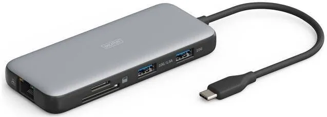 Docking Station Digitus USB-C->HDMI, USB3.0, RJ45, SD, MicroSD