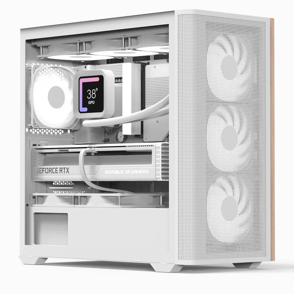 Carcasa PC Aerocool   Mini D301A-G-WT-V2 (W/Wood/)