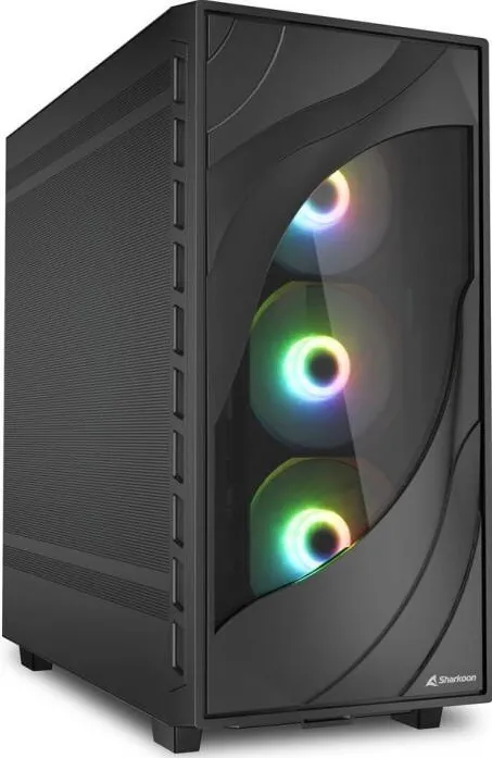 Carcasa PC Sharkoon Rebel C80M RGB, tower (black)