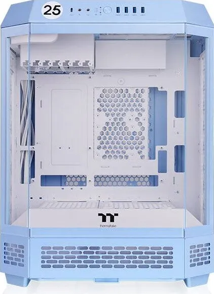 Carcasa PC Thermaltake The Tower 600 , Tower (light blue, Tempered Glass x 3)