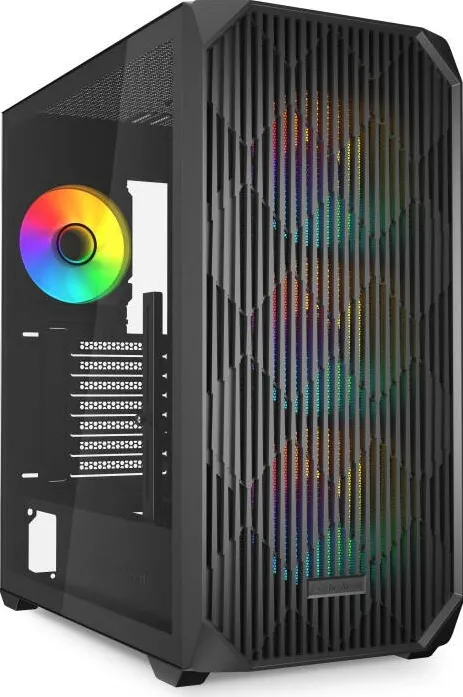 Carcasa PC Sharkoon AK3 RGB, tower (black, tempered glass)
