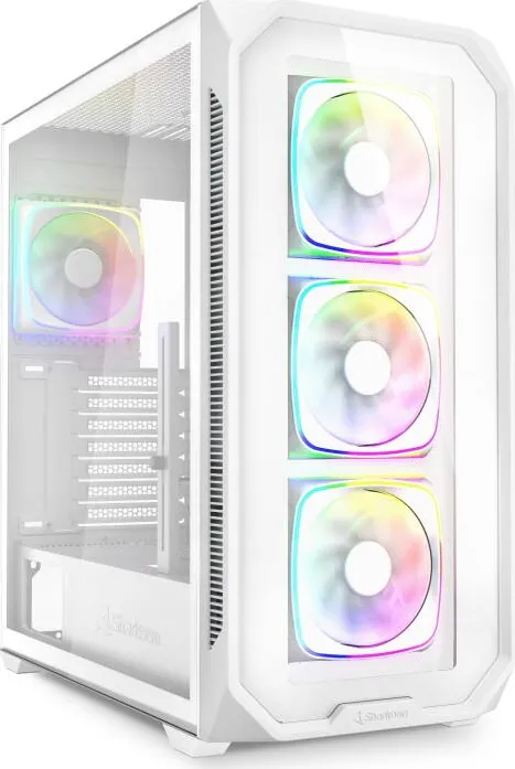 Carcasa PC Sharkoon AK5G RGB, Tower (white, Tempered Glass x 2)