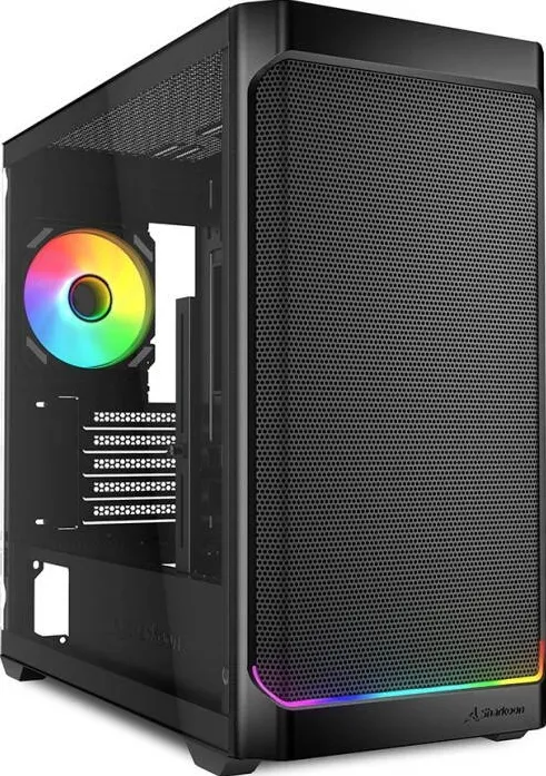Carcasa PC Sharkoon MK4W RGB Strip, tower (black, tempered glass)
