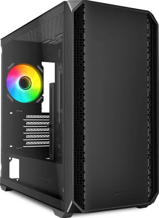 Carcasa PC Sharkoon MK2 RGB, tower (black, tempered glass)