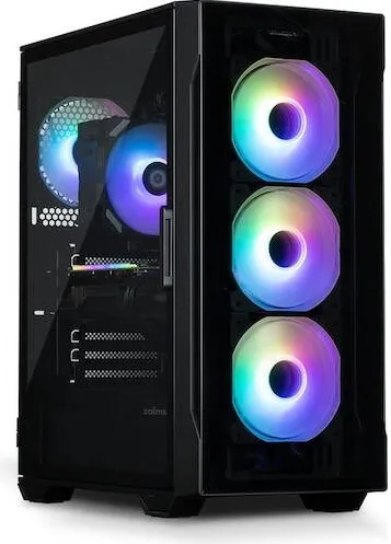 Carcasa PC Zalman PC I3 Neo TG Mid Tower RGB fan x4, black
