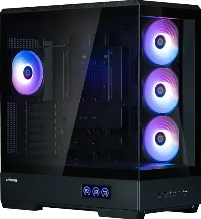 Carcasa PC Zalman PC P50 DS Mid-Tower 4 fans ARGB black