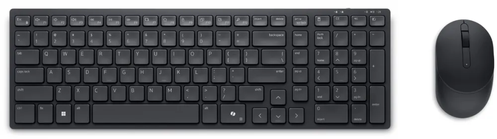 Kit Periferice Dell Dell Silent Keyboard and Mouse - KM555 - US International (QWERTY)
