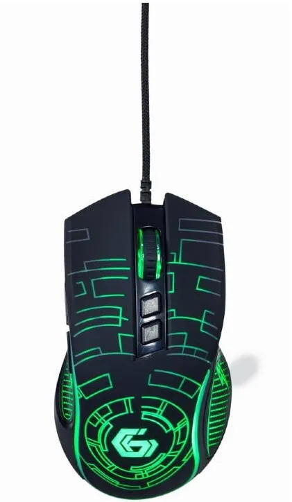 Mouse Gembird MOUSE GEMBIRD, gaming, cu fir, USB, optic, 3600 dpi, butoane/scroll 7/1, iluminare, cablu 1.5m, negru