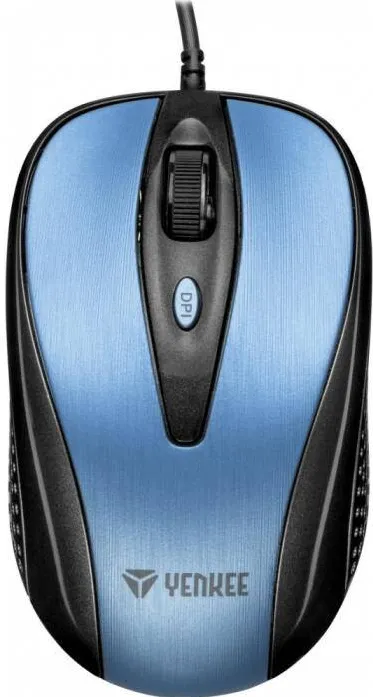 Mouse Yenkee USB wired mouse, 4 buttons, optical, symmetrical, Blue