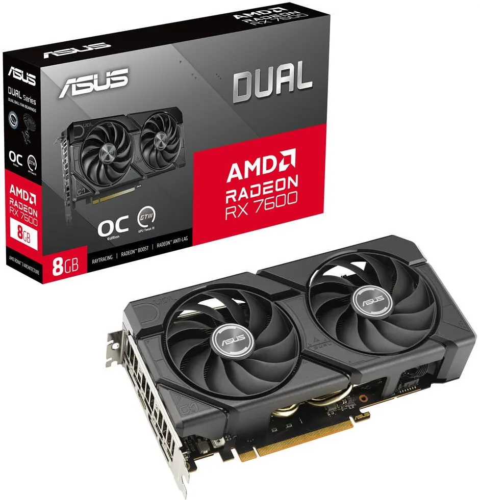 Placa Video Asus AMD Radeon RX 7600 8 GB GDDR6