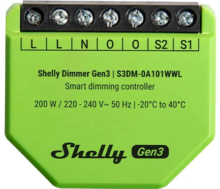 Shelly Shelly Dimmer Gen3 WiFi Light Controller