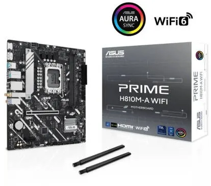 Placa de Baza Asus Prime B810M-A WiFi, LGA 1851, Intel H810, mATX, DDR5