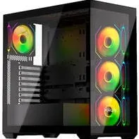 Carcasa PC KRUX EXO (black, tempered glass x 2)