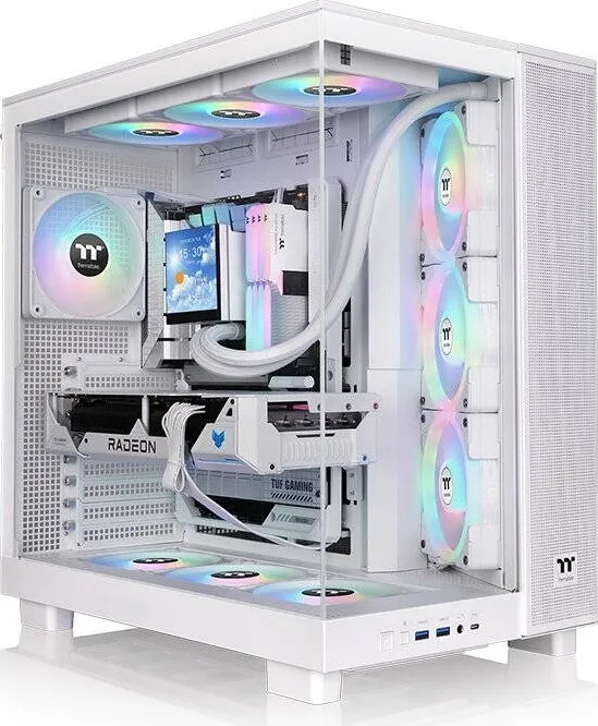 Carcasa PC Thermaltake View 380 XL TG ARGB (white, tempered glass x 2)