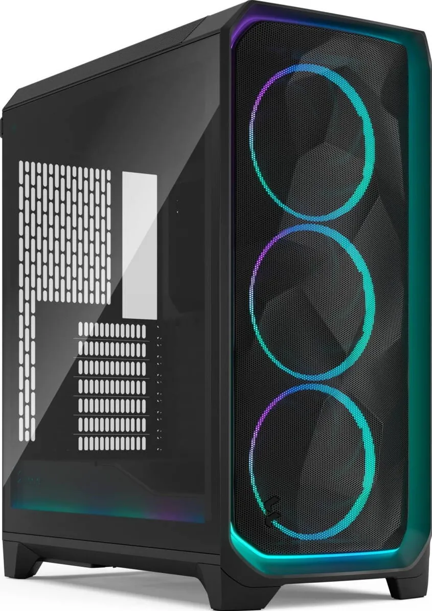 Carcasa PC Fractal Design Meshify 3 Ambience Pro RGB Light Tint (black, tempered glass)