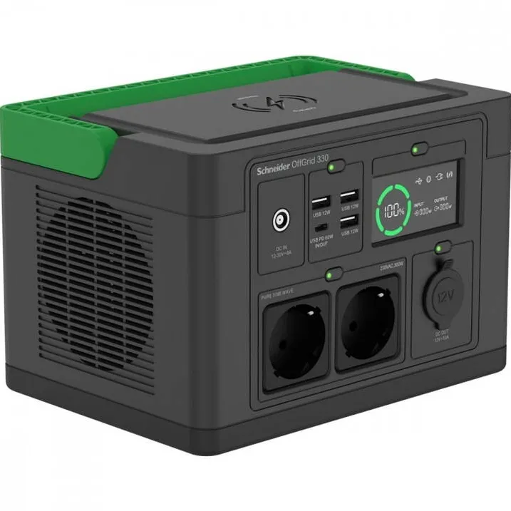 Powerstation APC 330, 230 V, 332 Wh Li-ion, LCD, 2 prize CEE 7/3 „Schuko”, „Sinewave”, 3 USB-A, 1 USB-C