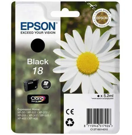 Cartus Imprimanta Epson BLACK NR.18 C13T18014012 5,2ML ORIGINAL XP-102
