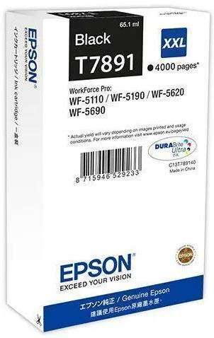 Cartus Imprimanta Epson BLACK XXL C13T789140 ORIGINAL WORKFORCE PRO WF-5620DWF