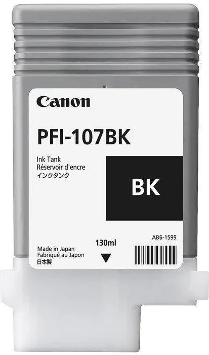 Cartus Imprimanta Canon Cerneala Canon PFI107BK black  | 130ml |  iPF68X, 78X