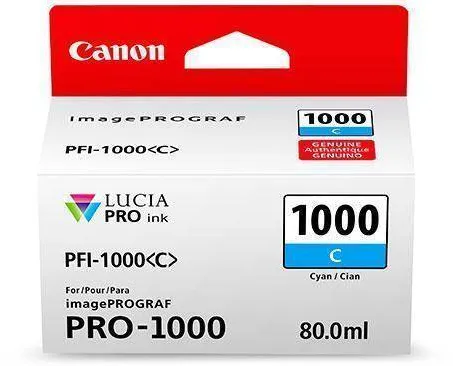 Cartus Imprimanta Canon CANON PFI-1000C CYAN INKJET CARTRIDGE