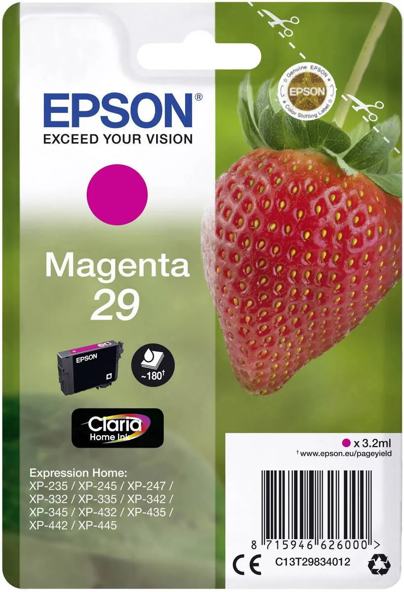 Cartus Imprimanta Epson Cerneala Epson Singlepack Magenta 29 Claria Home Ink 3,2 ml