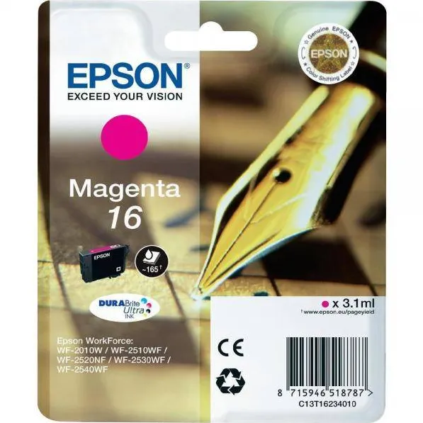 Cartus Imprimanta Epson MAGENTA NR.16 C13T16234012 3,1ML ORIGINAL EPSON WF-2010W
