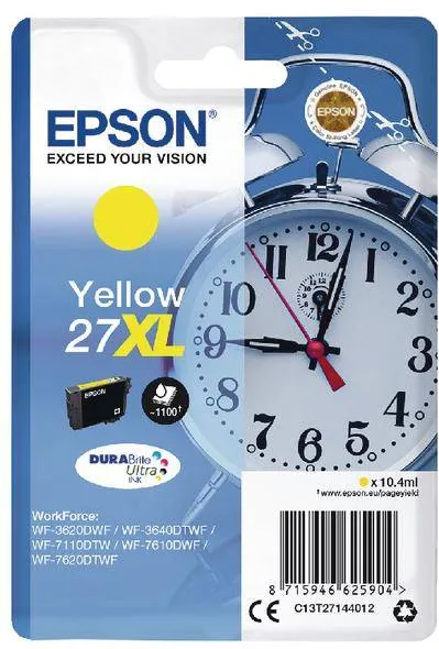Cartus Imprimanta Epson YELLOW NR.27XL C13T27144012 ORIGINAL EPSON WORKFORCE WF-7610DWF