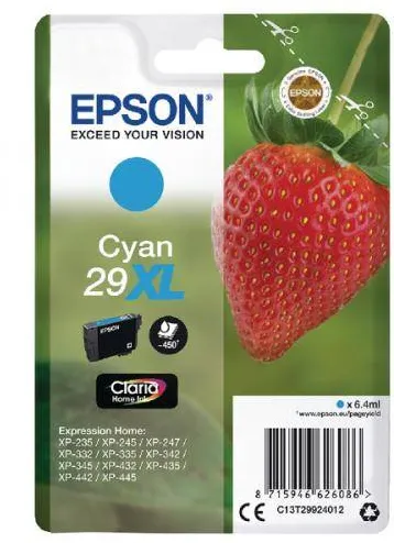 Cartus Imprimanta Epson Cerneala Epson Singlepack Cyan 29 Claria Home Ink XL 6,4 ml