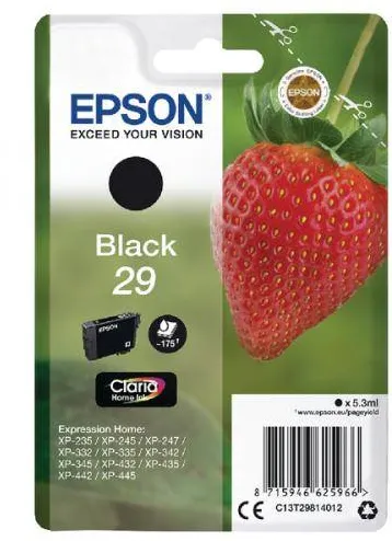 Cartus Imprimanta Epson Ink Epson Singlepack Black 29 Claria Home Ink