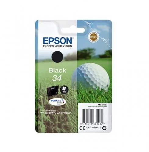 Cartus Imprimanta Epson Ink Epson Golf ball Singlepack Black 34 DURABrite Ultra | 6,1 ml