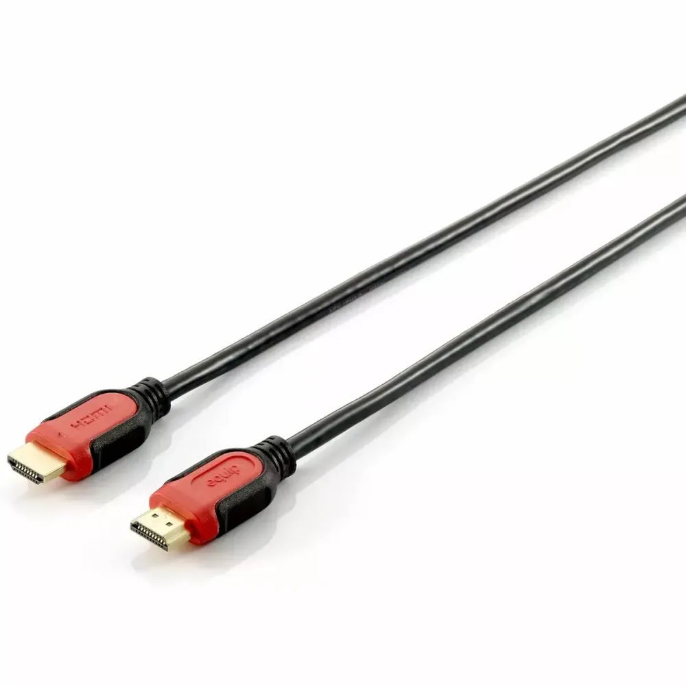 EQUIP Cablu HDMI-HDMI 2M V1.4 GOLD, Negru