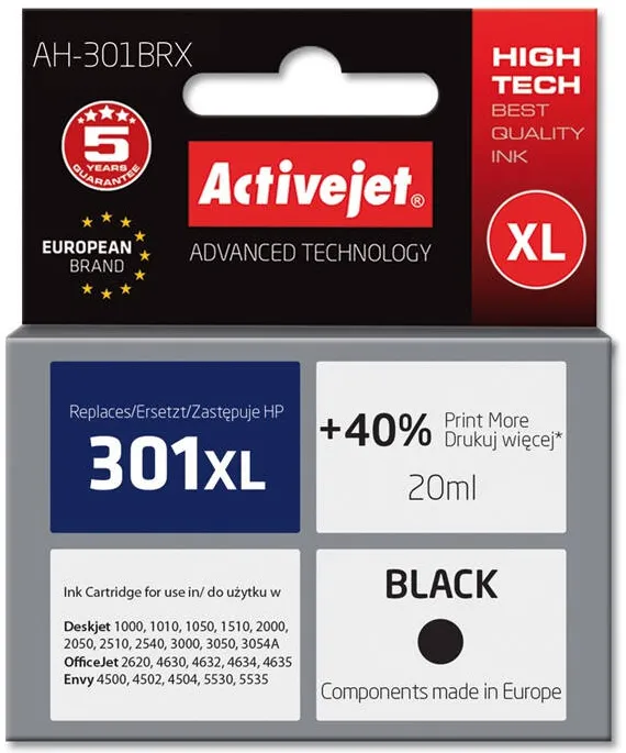Cartus Imprimanta ACTIVEJET COMPATIBIL for Hewlett Packard No.301XL CH563EE